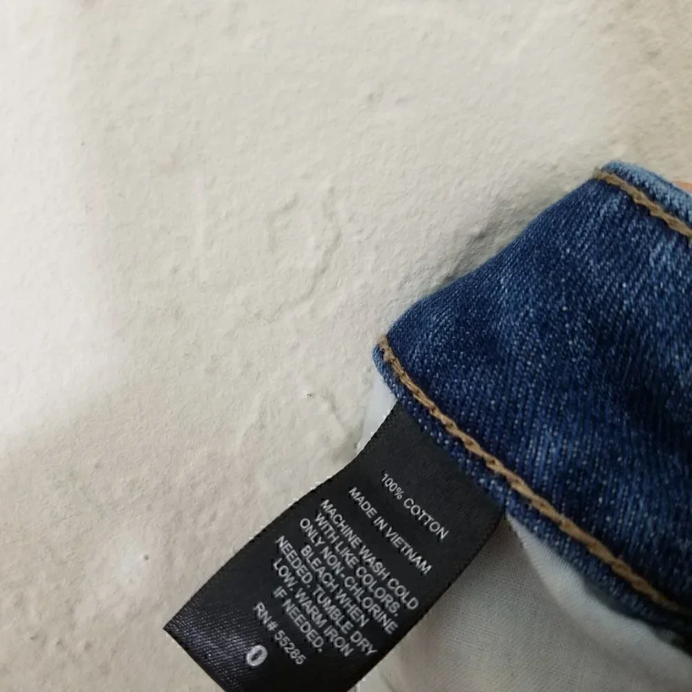 Express Distressed Jean Shorts Blue Size 0